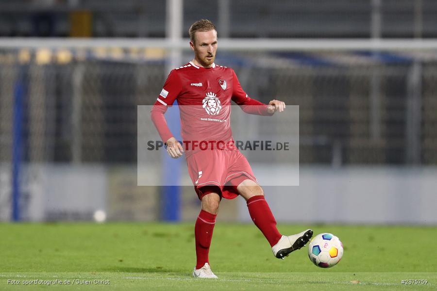 Christoph Rech, Stadion am Schönbusch, Aschaffenburg, 25.08.2023, sport, action, BFV, Fussball, Saison 2023/2024, 6. Spieltag, Regionalliga Bayern, TGM, SVA, Türkgücü München, SV Viktoria Aschaffenburg - Bild-ID: 2375759