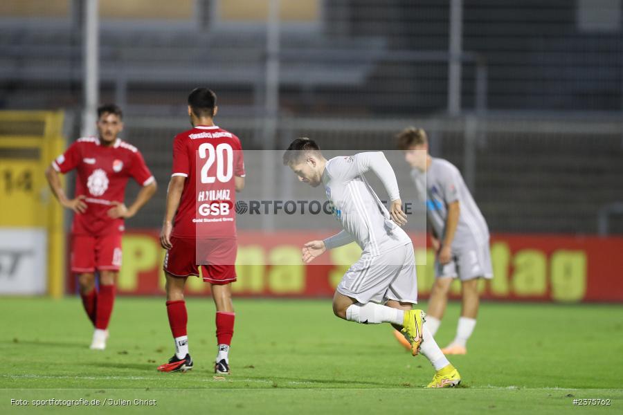 Silas Tom Zehnder, Stadion am Schönbusch, Aschaffenburg, 25.08.2023, sport, action, BFV, Fussball, Saison 2023/2024, 6. Spieltag, Regionalliga Bayern, TGM, SVA, Türkgücü München, SV Viktoria Aschaffenburg - Bild-ID: 2375762