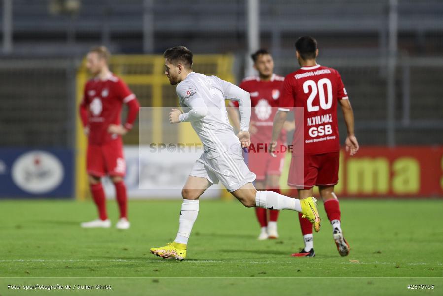 Silas Tom Zehnder, Stadion am Schönbusch, Aschaffenburg, 25.08.2023, sport, action, BFV, Fussball, Saison 2023/2024, 6. Spieltag, Regionalliga Bayern, TGM, SVA, Türkgücü München, SV Viktoria Aschaffenburg - Bild-ID: 2375763