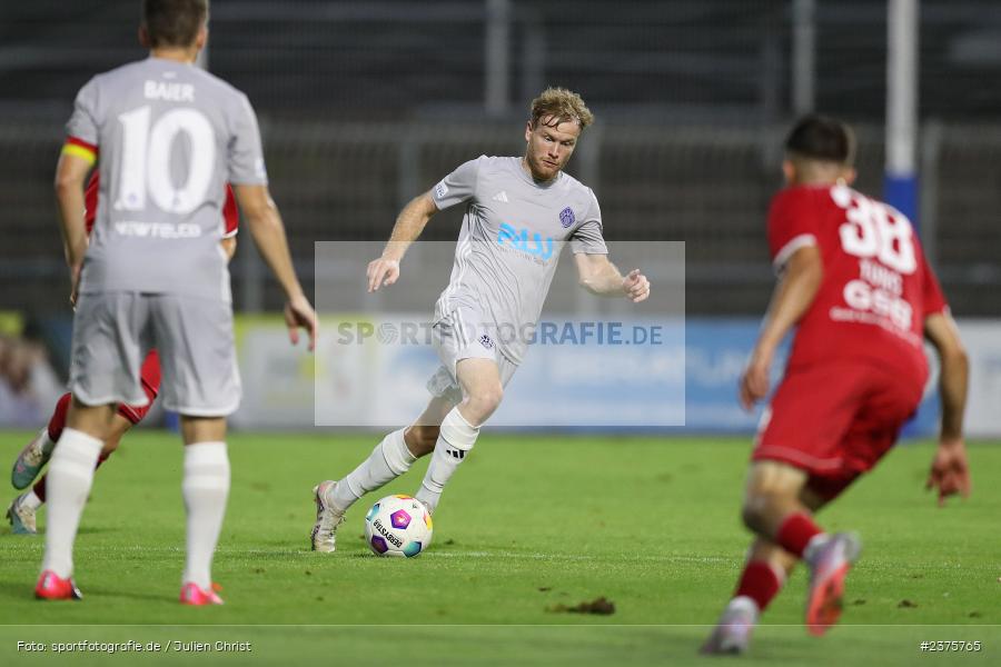 Roberto Desch, Stadion am Schönbusch, Aschaffenburg, 25.08.2023, sport, action, BFV, Fussball, Saison 2023/2024, 6. Spieltag, Regionalliga Bayern, TGM, SVA, Türkgücü München, SV Viktoria Aschaffenburg - Bild-ID: 2375765