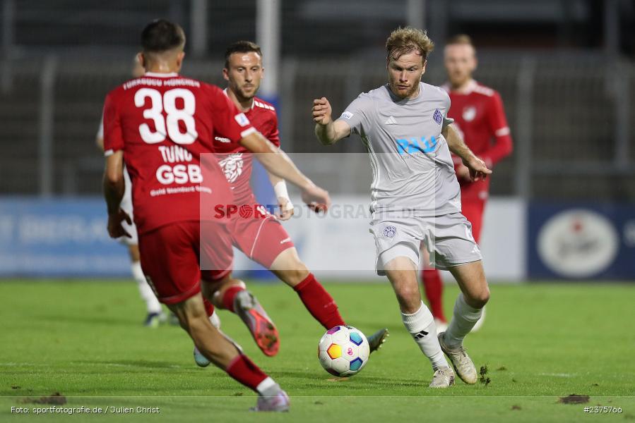 Roberto Desch, Stadion am Schönbusch, Aschaffenburg, 25.08.2023, sport, action, BFV, Fussball, Saison 2023/2024, 6. Spieltag, Regionalliga Bayern, TGM, SVA, Türkgücü München, SV Viktoria Aschaffenburg - Bild-ID: 2375766