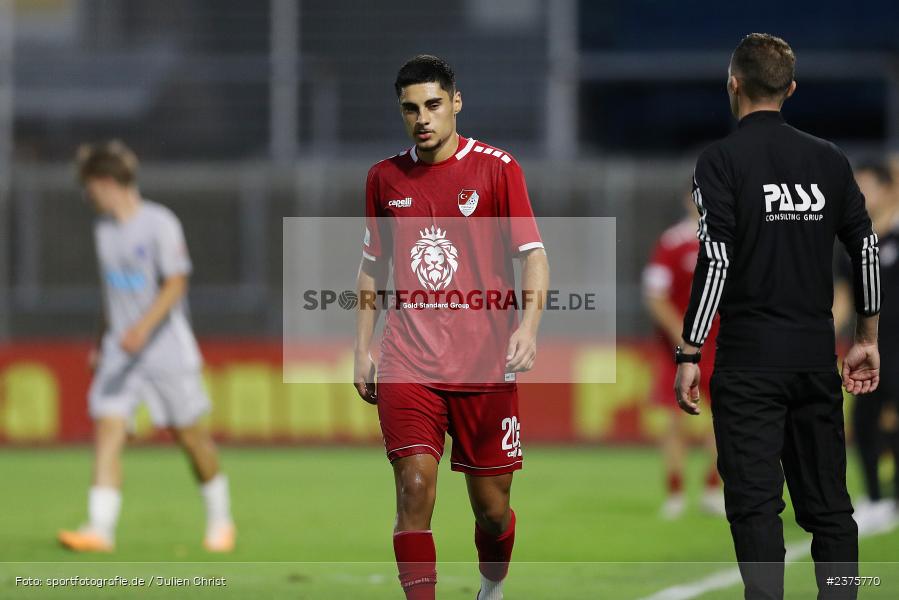 Halit Yilmaz, Stadion am Schönbusch, Aschaffenburg, 25.08.2023, sport, action, BFV, Fussball, Saison 2023/2024, 6. Spieltag, Regionalliga Bayern, TGM, SVA, Türkgücü München, SV Viktoria Aschaffenburg - Bild-ID: 2375770