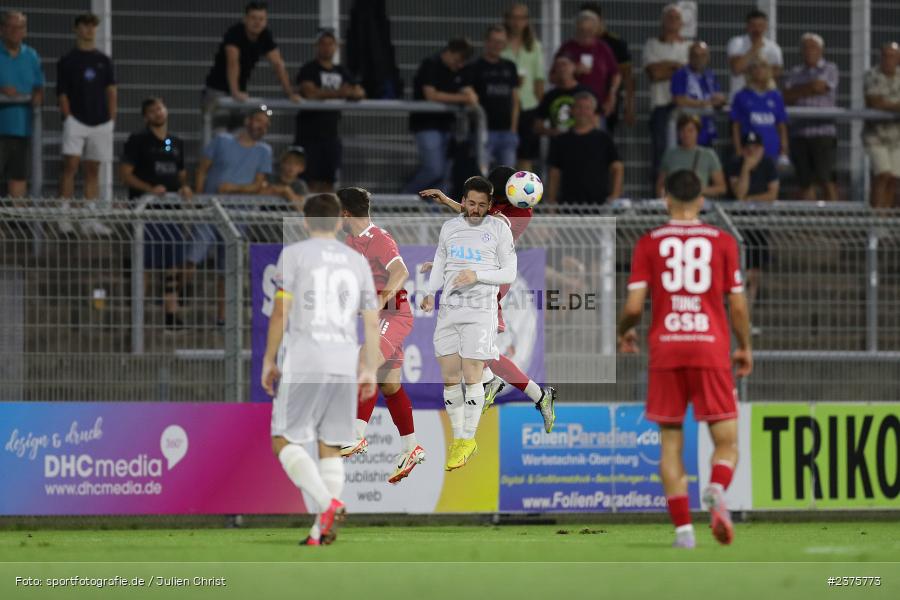 Silas Tom Zehnder, Stadion am Schönbusch, Aschaffenburg, 25.08.2023, sport, action, BFV, Fussball, Saison 2023/2024, 6. Spieltag, Regionalliga Bayern, TGM, SVA, Türkgücü München, SV Viktoria Aschaffenburg - Bild-ID: 2375773