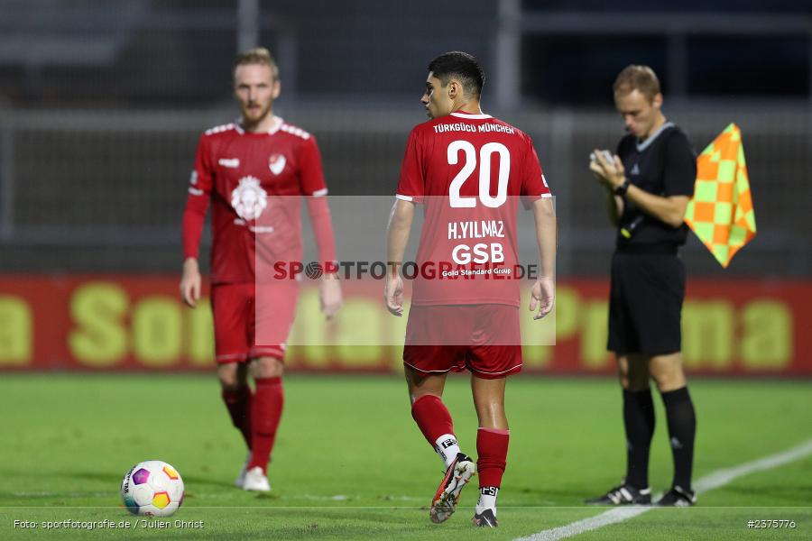 Halit Yilmaz, Stadion am Schönbusch, Aschaffenburg, 25.08.2023, sport, action, BFV, Fussball, Saison 2023/2024, 6. Spieltag, Regionalliga Bayern, TGM, SVA, Türkgücü München, SV Viktoria Aschaffenburg - Bild-ID: 2375776