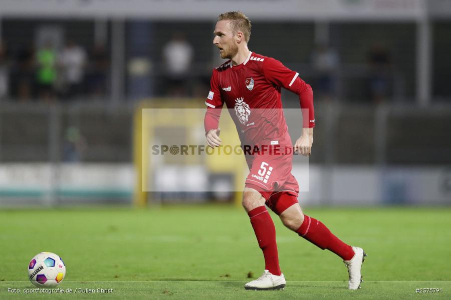 Christoph Rech, Stadion am Schönbusch, Aschaffenburg, 25.08.2023, sport, action, BFV, Fussball, Saison 2023/2024, 6. Spieltag, Regionalliga Bayern, TGM, SVA, Türkgücü München, SV Viktoria Aschaffenburg - Bild-ID: 2375791