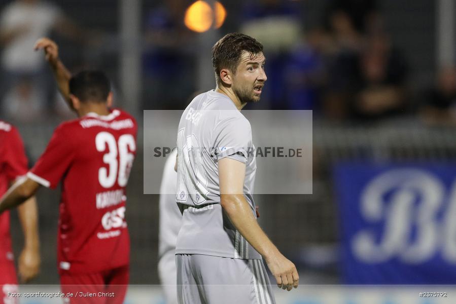 Benjamin Baier, Stadion am Schönbusch, Aschaffenburg, 25.08.2023, sport, action, BFV, Fussball, Saison 2023/2024, 6. Spieltag, Regionalliga Bayern, TGM, SVA, Türkgücü München, SV Viktoria Aschaffenburg - Bild-ID: 2375792