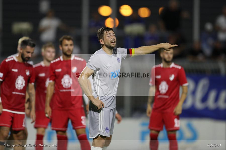 Benjamin Baier, Stadion am Schönbusch, Aschaffenburg, 25.08.2023, sport, action, BFV, Fussball, Saison 2023/2024, 6. Spieltag, Regionalliga Bayern, TGM, SVA, Türkgücü München, SV Viktoria Aschaffenburg - Bild-ID: 2375794