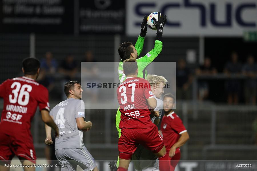 Max Grün, Stadion am Schönbusch, Aschaffenburg, 25.08.2023, sport, action, BFV, Fussball, Saison 2023/2024, 6. Spieltag, Regionalliga Bayern, TGM, SVA, Türkgücü München, SV Viktoria Aschaffenburg - Bild-ID: 2375799