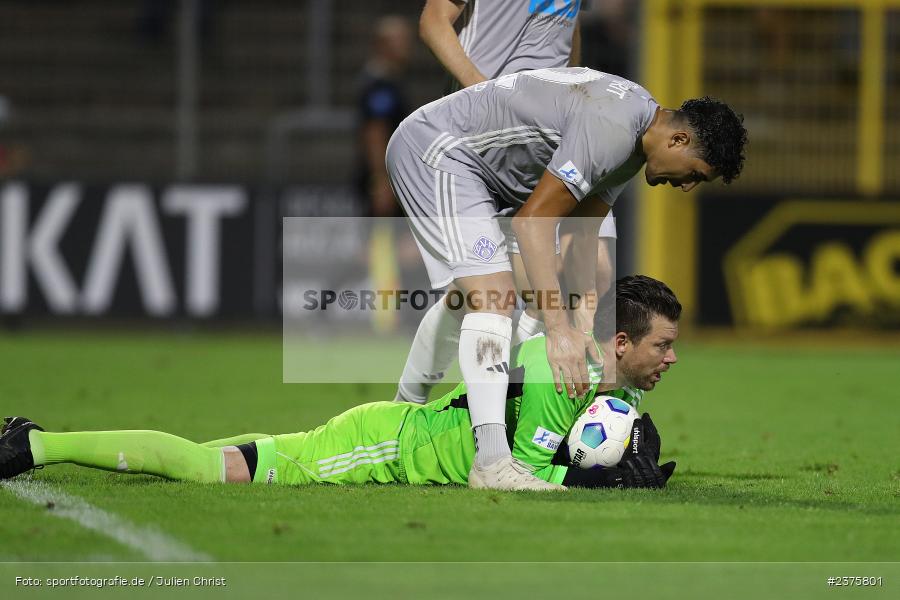 Max Grün, Stadion am Schönbusch, Aschaffenburg, 25.08.2023, sport, action, BFV, Fussball, Saison 2023/2024, 6. Spieltag, Regionalliga Bayern, TGM, SVA, Türkgücü München, SV Viktoria Aschaffenburg - Bild-ID: 2375801