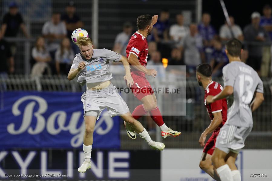 Jan-Philipp Stein, Stadion am Schönbusch, Aschaffenburg, 25.08.2023, sport, action, BFV, Fussball, Saison 2023/2024, 6. Spieltag, Regionalliga Bayern, TGM, SVA, Türkgücü München, SV Viktoria Aschaffenburg - Bild-ID: 2375806