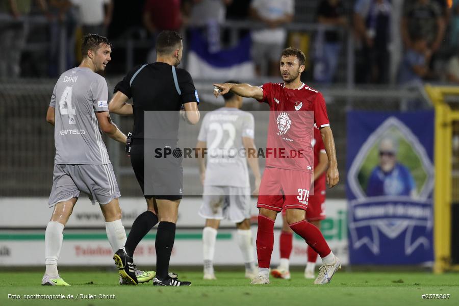 Serhat Imsak, Stadion am Schönbusch, Aschaffenburg, 25.08.2023, sport, action, BFV, Fussball, Saison 2023/2024, 6. Spieltag, Regionalliga Bayern, TGM, SVA, Türkgücü München, SV Viktoria Aschaffenburg - Bild-ID: 2375807
