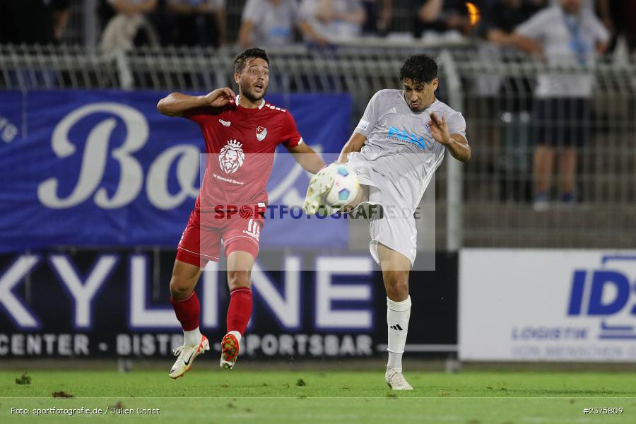 Hamza Boutakhrit, Stadion am Schönbusch, Aschaffenburg, 25.08.2023, sport, action, BFV, Fussball, Saison 2023/2024, 6. Spieltag, Regionalliga Bayern, TGM, SVA, Türkgücü München, SV Viktoria Aschaffenburg - Bild-ID: 2375809
