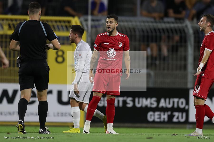 Mario Crnicki, Stadion am Schönbusch, Aschaffenburg, 25.08.2023, sport, action, BFV, Fussball, Saison 2023/2024, 6. Spieltag, Regionalliga Bayern, TGM, SVA, Türkgücü München, SV Viktoria Aschaffenburg - Bild-ID: 2375812