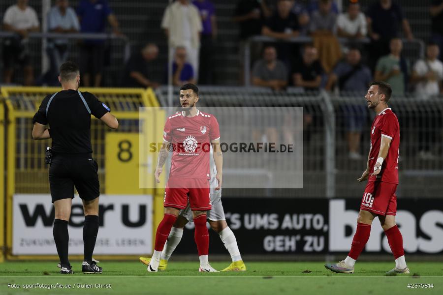 Mario Crnicki, Stadion am Schönbusch, Aschaffenburg, 25.08.2023, sport, action, BFV, Fussball, Saison 2023/2024, 6. Spieltag, Regionalliga Bayern, TGM, SVA, Türkgücü München, SV Viktoria Aschaffenburg - Bild-ID: 2375814