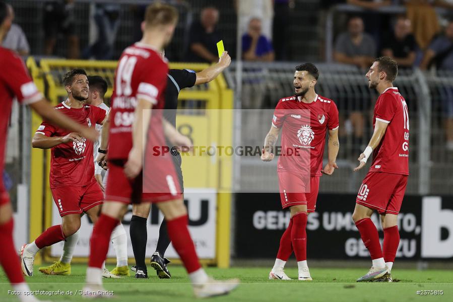 Mario Crnicki, Stadion am Schönbusch, Aschaffenburg, 25.08.2023, sport, action, BFV, Fussball, Saison 2023/2024, 6. Spieltag, Regionalliga Bayern, TGM, SVA, Türkgücü München, SV Viktoria Aschaffenburg - Bild-ID: 2375815