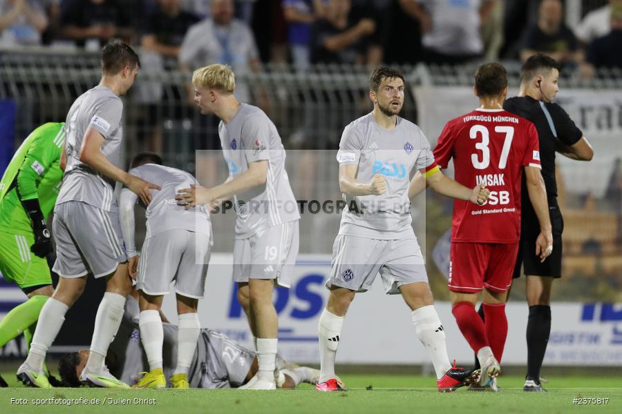 Stadion am Schönbusch, Aschaffenburg, 25.08.2023, sport, action, BFV, Fussball, Saison 2023/2024, 6. Spieltag, Regionalliga Bayern, TGM, SVA, Türkgücü München, SV Viktoria Aschaffenburg - Bild-ID: 2375817