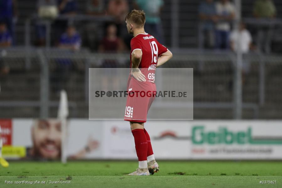 Stefan Maderer, Stadion am Schönbusch, Aschaffenburg, 25.08.2023, sport, action, BFV, Fussball, Saison 2023/2024, 6. Spieltag, Regionalliga Bayern, TGM, SVA, Türkgücü München, SV Viktoria Aschaffenburg - Bild-ID: 2375821