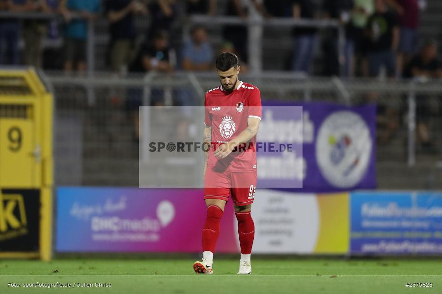 Mario Crnicki, Stadion am Schönbusch, Aschaffenburg, 25.08.2023, sport, action, BFV, Fussball, Saison 2023/2024, 6. Spieltag, Regionalliga Bayern, TGM, SVA, Türkgücü München, SV Viktoria Aschaffenburg - Bild-ID: 2375823