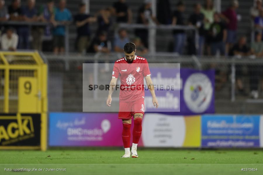 Mario Crnicki, Stadion am Schönbusch, Aschaffenburg, 25.08.2023, sport, action, BFV, Fussball, Saison 2023/2024, 6. Spieltag, Regionalliga Bayern, TGM, SVA, Türkgücü München, SV Viktoria Aschaffenburg - Bild-ID: 2375824