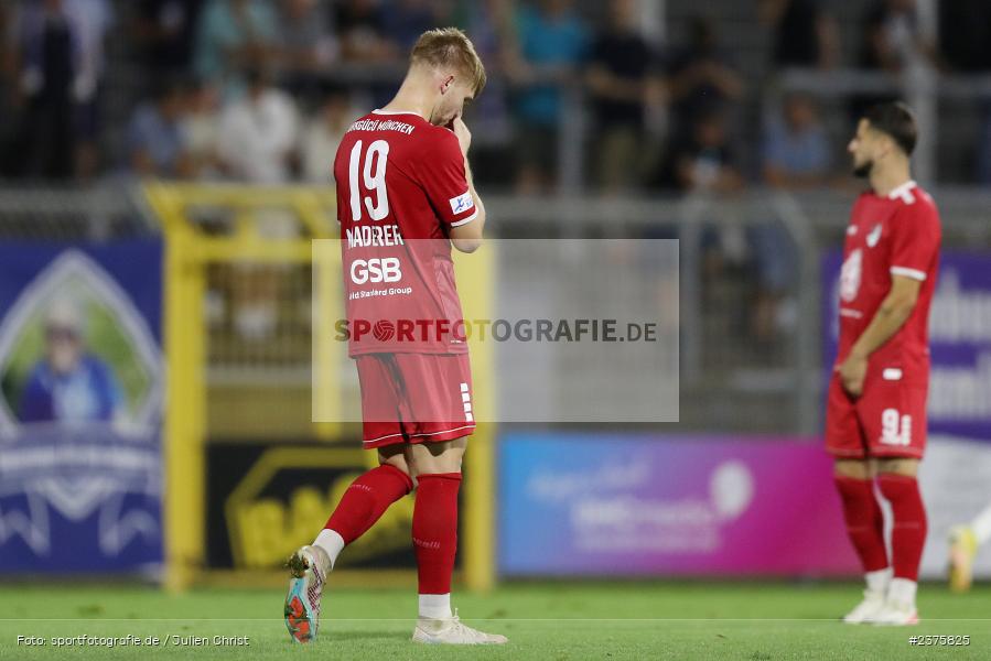 Stefan Maderer, Stadion am Schönbusch, Aschaffenburg, 25.08.2023, sport, action, BFV, Fussball, Saison 2023/2024, 6. Spieltag, Regionalliga Bayern, TGM, SVA, Türkgücü München, SV Viktoria Aschaffenburg - Bild-ID: 2375825