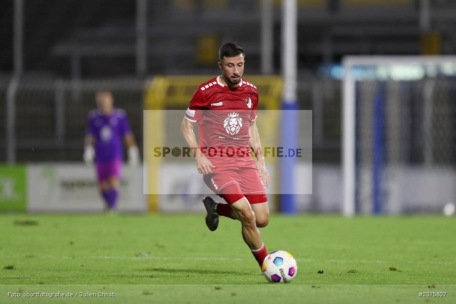 Emre Tunc, Stadion am Schönbusch, Aschaffenburg, 25.08.2023, sport, action, BFV, Fussball, Saison 2023/2024, 6. Spieltag, Regionalliga Bayern, TGM, SVA, Türkgücü München, SV Viktoria Aschaffenburg - Bild-ID: 2375827