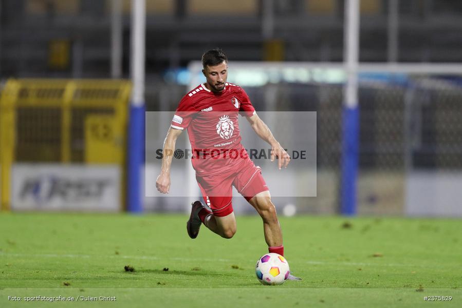 Emre Tunc, Stadion am Schönbusch, Aschaffenburg, 25.08.2023, sport, action, BFV, Fussball, Saison 2023/2024, 6. Spieltag, Regionalliga Bayern, TGM, SVA, Türkgücü München, SV Viktoria Aschaffenburg - Bild-ID: 2375829