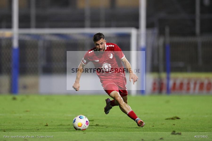 Emre Tunc, Stadion am Schönbusch, Aschaffenburg, 25.08.2023, sport, action, BFV, Fussball, Saison 2023/2024, 6. Spieltag, Regionalliga Bayern, TGM, SVA, Türkgücü München, SV Viktoria Aschaffenburg - Bild-ID: 2375830