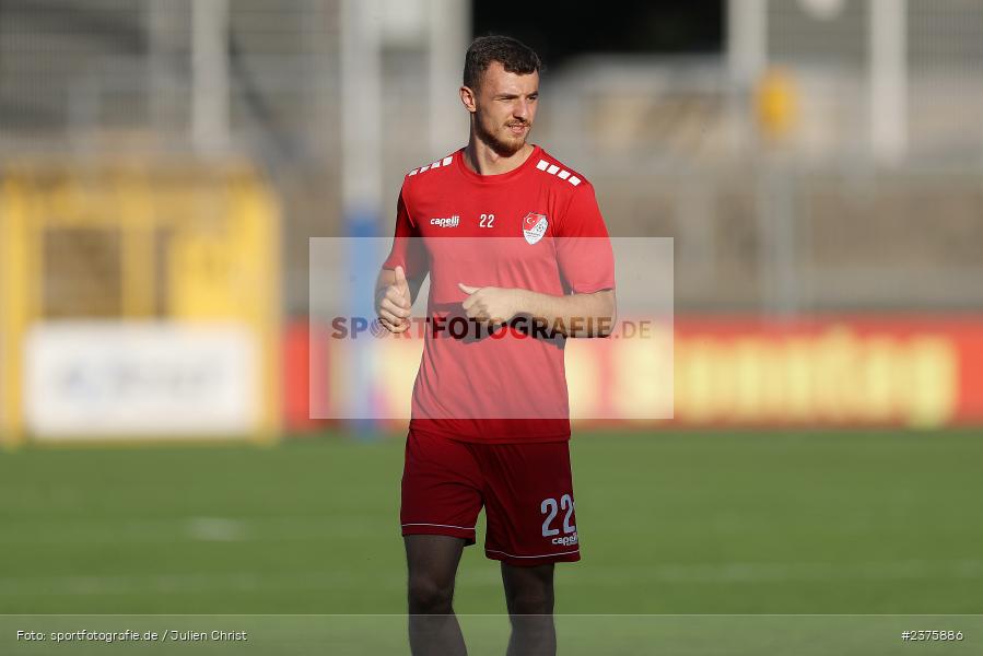 Semir Gracic, Stadion am Schönbusch, Aschaffenburg, 25.08.2023, sport, action, BFV, Fussball, Saison 2023/2024, 6. Spieltag, Regionalliga Bayern, TGM, SVA, Türkgücü München, SV Viktoria Aschaffenburg - Bild-ID: 2375886