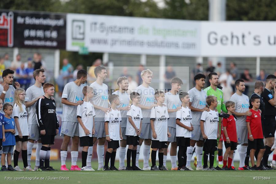 Team, Stadion am Schönbusch, Aschaffenburg, 25.08.2023, sport, action, BFV, Fussball, Saison 2023/2024, 6. Spieltag, Regionalliga Bayern, TGM, SVA, Türkgücü München, SV Viktoria Aschaffenburg - Bild-ID: 2375894