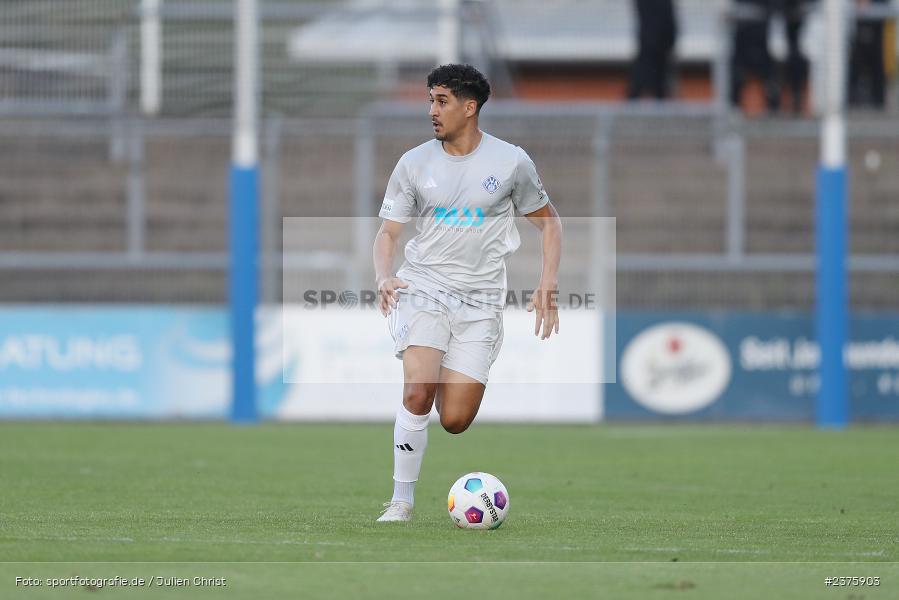 Hamza Boutakhrit, Stadion am Schönbusch, Aschaffenburg, 25.08.2023, sport, action, BFV, Fussball, Saison 2023/2024, 6. Spieltag, Regionalliga Bayern, TGM, SVA, Türkgücü München, SV Viktoria Aschaffenburg - Bild-ID: 2375903