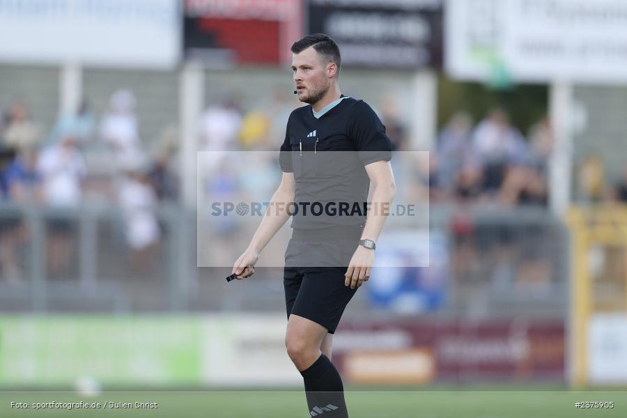 Elias Tiedeken, Stadion am Schönbusch, Aschaffenburg, 25.08.2023, sport, action, BFV, Fussball, Saison 2023/2024, 6. Spieltag, Regionalliga Bayern, TGM, SVA, Türkgücü München, SV Viktoria Aschaffenburg - Bild-ID: 2375905