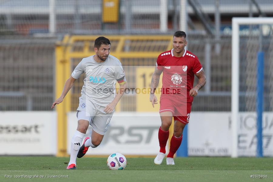 Benjamin Baier, Stadion am Schönbusch, Aschaffenburg, 25.08.2023, sport, action, BFV, Fussball, Saison 2023/2024, 6. Spieltag, Regionalliga Bayern, TGM, SVA, Türkgücü München, SV Viktoria Aschaffenburg - Bild-ID: 2375906