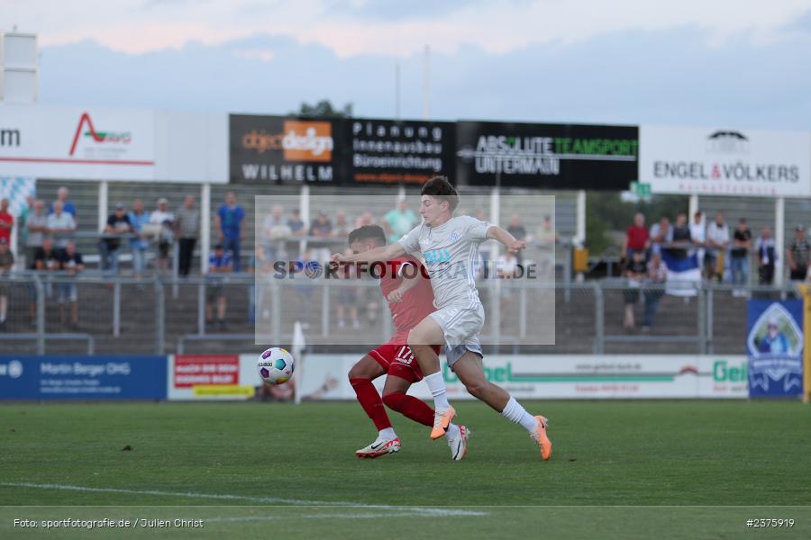 Lars Kleiner, Stadion am Schönbusch, Aschaffenburg, 25.08.2023, sport, action, BFV, Fussball, Saison 2023/2024, 6. Spieltag, Regionalliga Bayern, TGM, SVA, Türkgücü München, SV Viktoria Aschaffenburg - Bild-ID: 2375919
