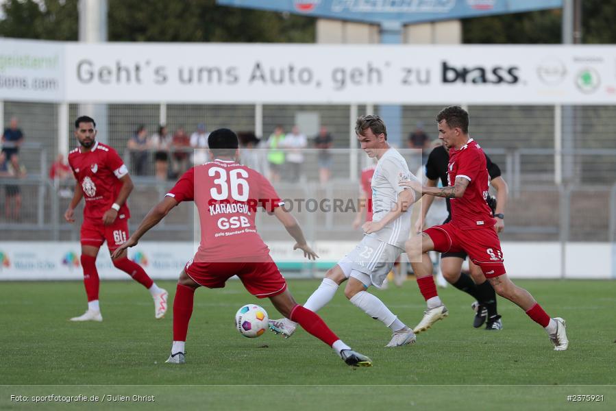 Tom Schulz, Stadion am Schönbusch, Aschaffenburg, 25.08.2023, sport, action, BFV, Fussball, Saison 2023/2024, 6. Spieltag, Regionalliga Bayern, TGM, SVA, Türkgücü München, SV Viktoria Aschaffenburg - Bild-ID: 2375921