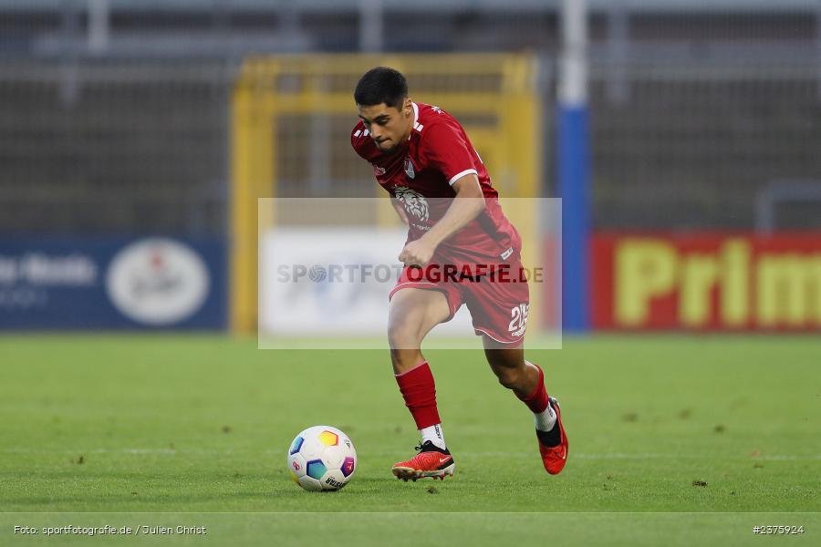 Halit Yilmaz, Stadion am Schönbusch, Aschaffenburg, 25.08.2023, sport, action, BFV, Fussball, Saison 2023/2024, 6. Spieltag, Regionalliga Bayern, TGM, SVA, Türkgücü München, SV Viktoria Aschaffenburg - Bild-ID: 2375924