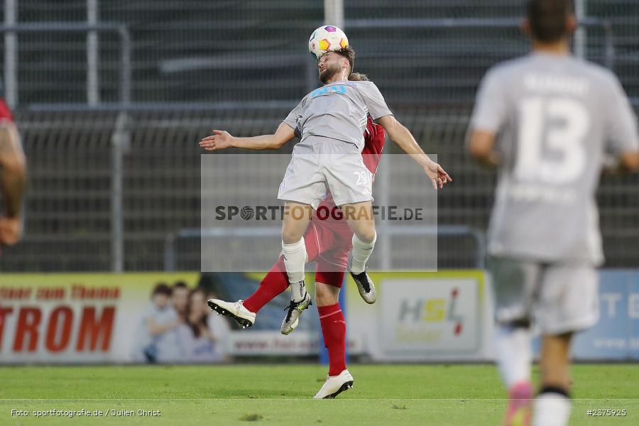 Lucas Sitter, Stadion am Schönbusch, Aschaffenburg, 25.08.2023, sport, action, BFV, Fussball, Saison 2023/2024, 6. Spieltag, Regionalliga Bayern, TGM, SVA, Türkgücü München, SV Viktoria Aschaffenburg - Bild-ID: 2375925