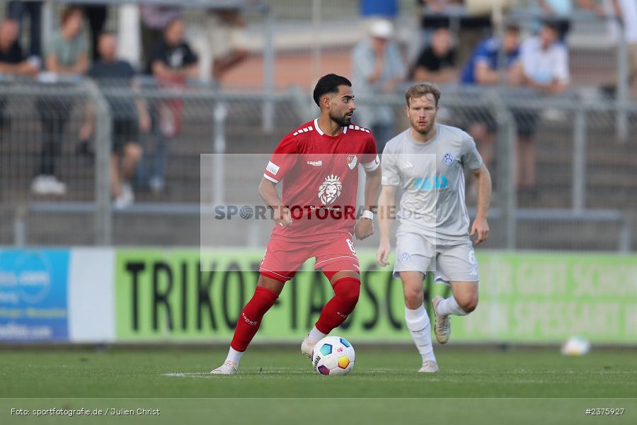 Ünal Tosun, Stadion am Schönbusch, Aschaffenburg, 25.08.2023, sport, action, BFV, Fussball, Saison 2023/2024, 6. Spieltag, Regionalliga Bayern, TGM, SVA, Türkgücü München, SV Viktoria Aschaffenburg - Bild-ID: 2375927