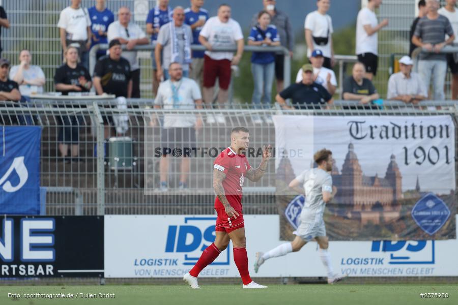 Maximilian Berwein, Stadion am Schönbusch, Aschaffenburg, 25.08.2023, sport, action, BFV, Fussball, Saison 2023/2024, 6. Spieltag, Regionalliga Bayern, TGM, SVA, Türkgücü München, SV Viktoria Aschaffenburg - Bild-ID: 2375930