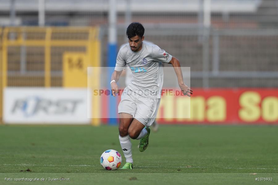 Arda Nadaroglu, Stadion am Schönbusch, Aschaffenburg, 25.08.2023, sport, action, BFV, Fussball, Saison 2023/2024, 6. Spieltag, Regionalliga Bayern, TGM, SVA, Türkgücü München, SV Viktoria Aschaffenburg - Bild-ID: 2375932