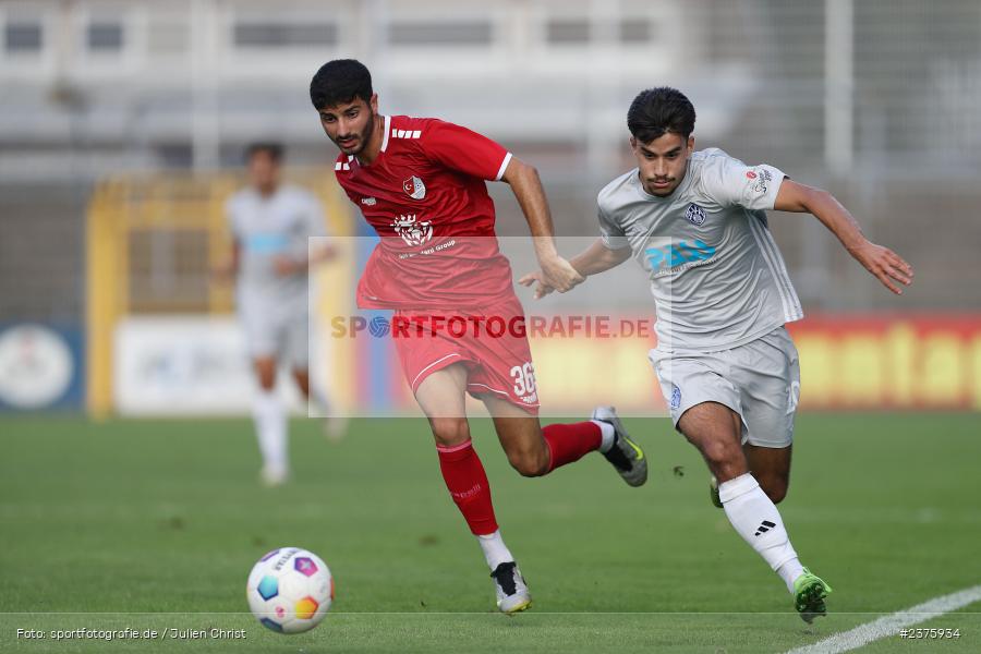 Arda Nadaroglu, Stadion am Schönbusch, Aschaffenburg, 25.08.2023, sport, action, BFV, Fussball, Saison 2023/2024, 6. Spieltag, Regionalliga Bayern, TGM, SVA, Türkgücü München, SV Viktoria Aschaffenburg - Bild-ID: 2375934