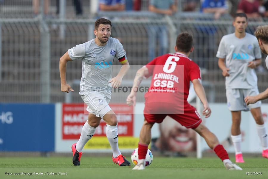 Benjamin Baier, Stadion am Schönbusch, Aschaffenburg, 25.08.2023, sport, action, BFV, Fussball, Saison 2023/2024, 6. Spieltag, Regionalliga Bayern, TGM, SVA, Türkgücü München, SV Viktoria Aschaffenburg - Bild-ID: 2375938
