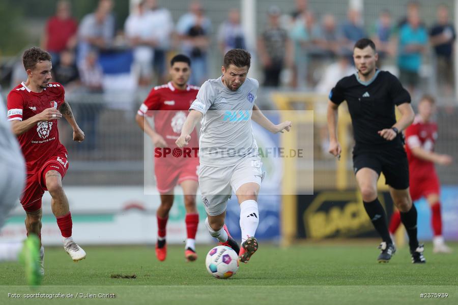 Benjamin Baier, Stadion am Schönbusch, Aschaffenburg, 25.08.2023, sport, action, BFV, Fussball, Saison 2023/2024, 6. Spieltag, Regionalliga Bayern, TGM, SVA, Türkgücü München, SV Viktoria Aschaffenburg - Bild-ID: 2375939