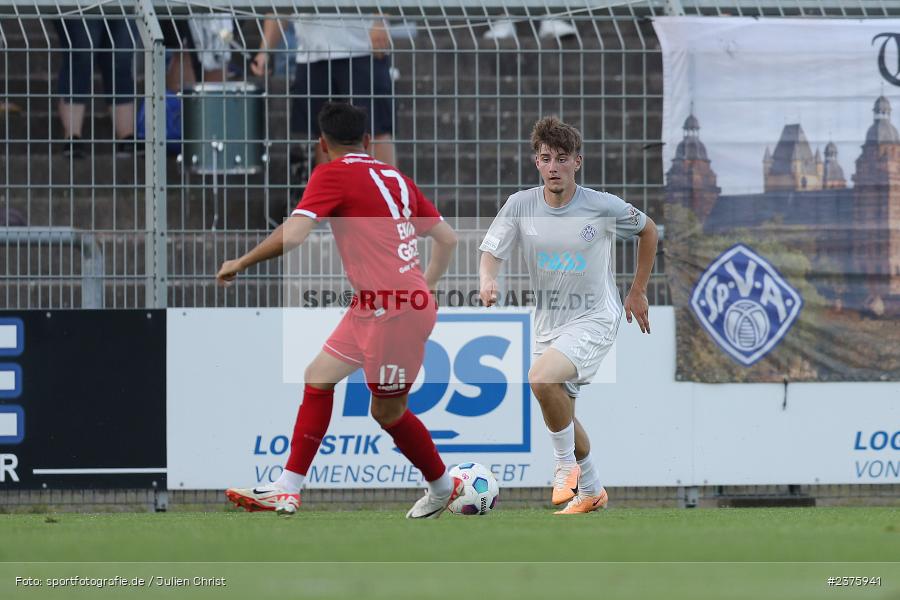 Lars Kleiner, Stadion am Schönbusch, Aschaffenburg, 25.08.2023, sport, action, BFV, Fussball, Saison 2023/2024, 6. Spieltag, Regionalliga Bayern, TGM, SVA, Türkgücü München, SV Viktoria Aschaffenburg - Bild-ID: 2375941