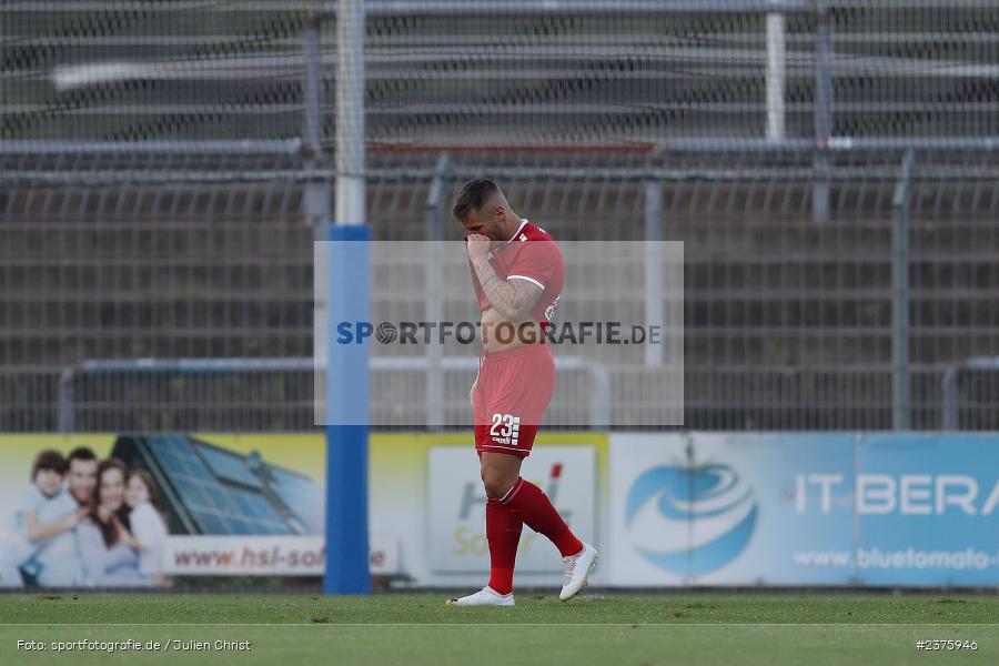 Maximilian Berwein, Stadion am Schönbusch, Aschaffenburg, 25.08.2023, sport, action, BFV, Fussball, Saison 2023/2024, 6. Spieltag, Regionalliga Bayern, TGM, SVA, Türkgücü München, SV Viktoria Aschaffenburg - Bild-ID: 2375946