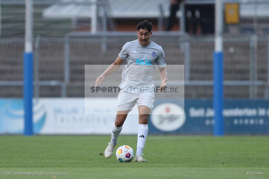 Hamza Boutakhrit, Stadion am Schönbusch, Aschaffenburg, 25.08.2023, sport, action, BFV, Fussball, Saison 2023/2024, 6. Spieltag, Regionalliga Bayern, TGM, SVA, Türkgücü München, SV Viktoria Aschaffenburg - Bild-ID: 2375949