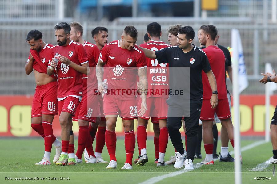 Alper Kayabunar, Stadion am Schönbusch, Aschaffenburg, 25.08.2023, sport, action, BFV, Fussball, Saison 2023/2024, 6. Spieltag, Regionalliga Bayern, TGM, SVA, Türkgücü München, SV Viktoria Aschaffenburg - Bild-ID: 2375964