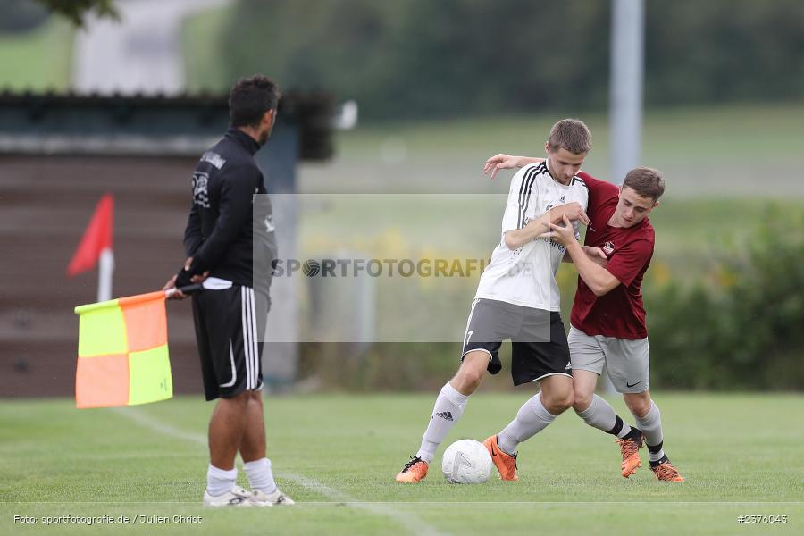 Justin Falius, Sportgelände, Erlenbach, 26.08.2023, sport, action, BFV, Fussball, Saison 2023/2024, 3. Spieltag, Gruppe 4, Kreisklasse Würzburg, SCS, SVE, SC Schollbrunn, SV Erlenbach - Bild-ID: 2376043