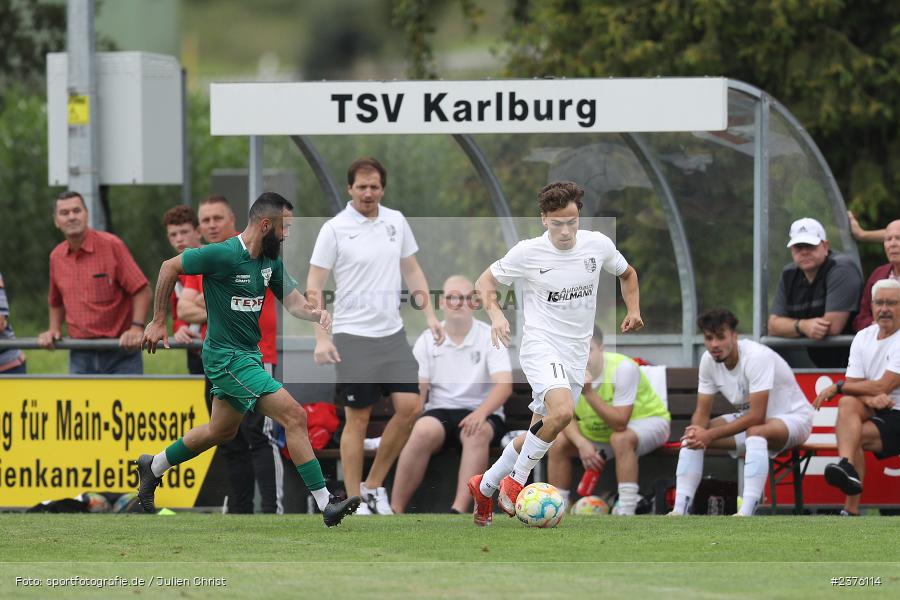 Jari Heuchert, Sportgelände, Karlburg, 26.08.2023, sport, action, BFV, Fussball, Saison 2023/2024, 8. Spieltag, Landesliga Nordwest, GRO, TSV, TSV Großbardorf, TSV Karlburg - Bild-ID: 2376114