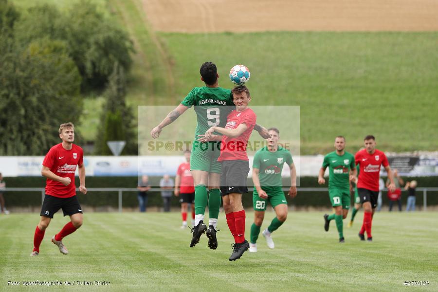 Florent Popaj, Sportgelände, Schwebenried, 27.08.2023, sport, action, BFV, Fussball, Saison 2023/2024, 8. Spieltag, Landesliga Nordwest, HAI, DJK, SV Alemannia Haibach, DJK Schwebenried/Schwemmelsbach - Bild-ID: 2376129