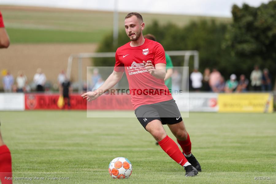 Lukas Gull, Sportgelände, Schwebenried, 27.08.2023, sport, action, BFV, Fussball, Saison 2023/2024, 8. Spieltag, Landesliga Nordwest, HAI, DJK, SV Alemannia Haibach, DJK Schwebenried/Schwemmelsbach - Bild-ID: 2376134